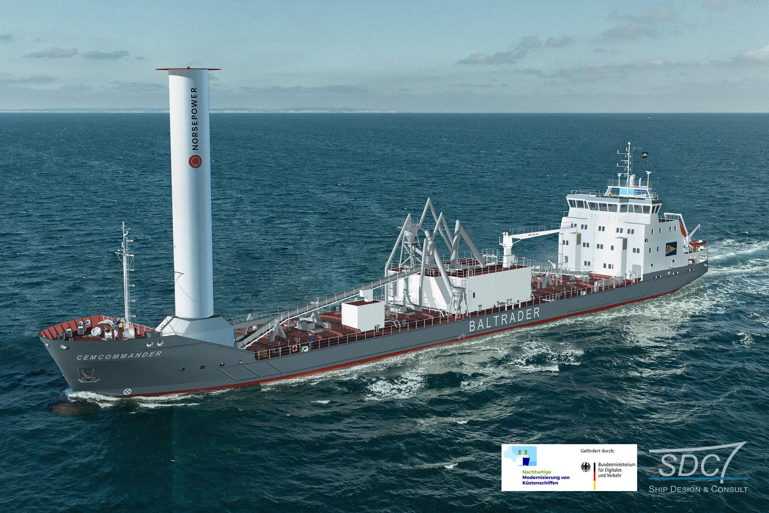 The First Norsepower Rotor Sail Funded By German Government To Be